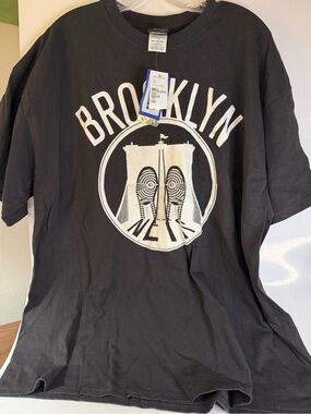 NWT Brooklyn Nets Graphic Black Tee 2XL men’s
